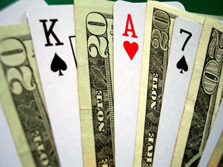 Poker Cards and Money